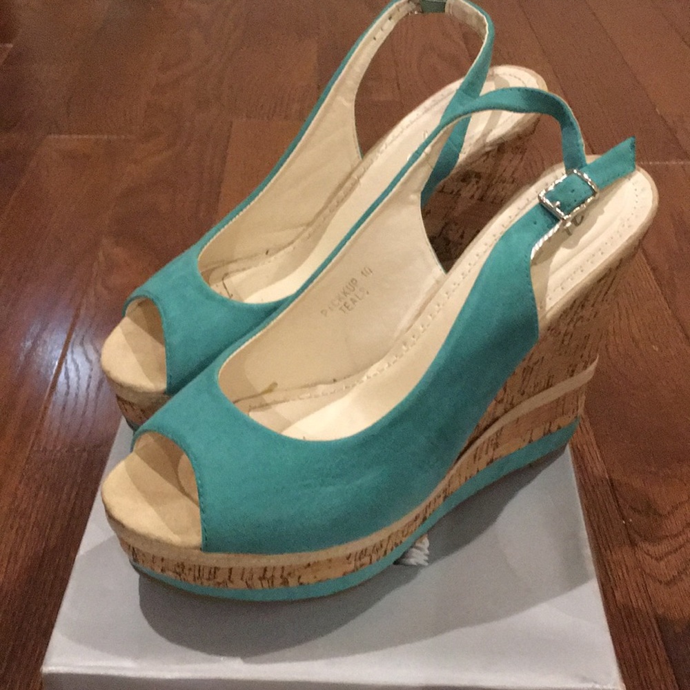 Teal Wedges